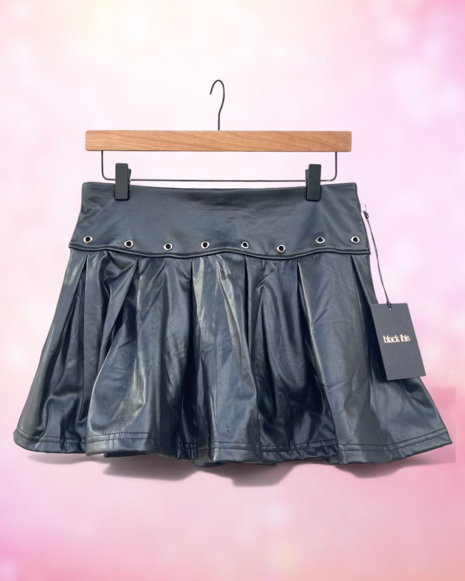 The City Star Vegan Leather Skort