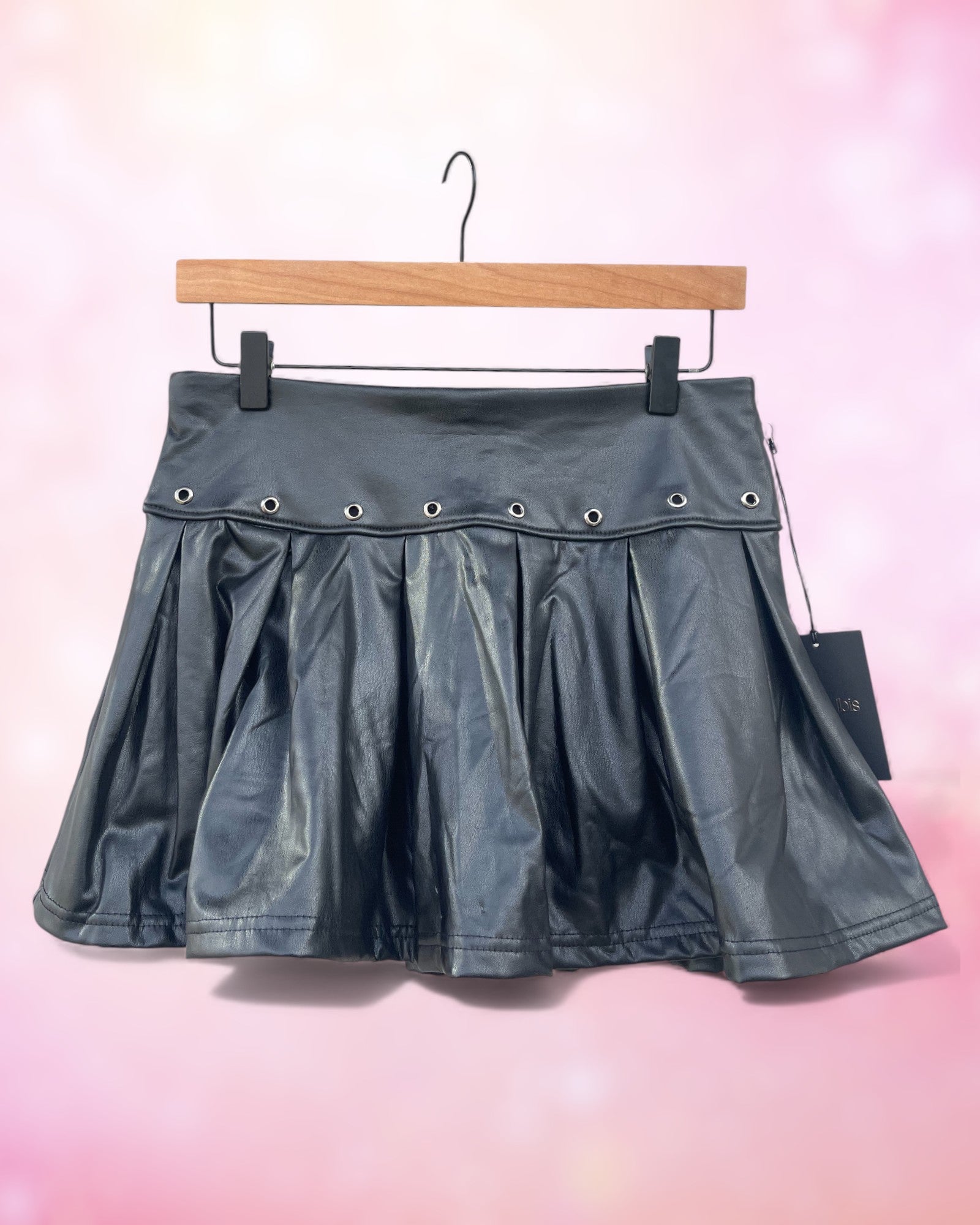 The City Star Vegan Leather Skort